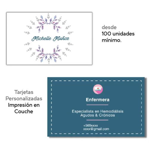 tarjetas enfermera